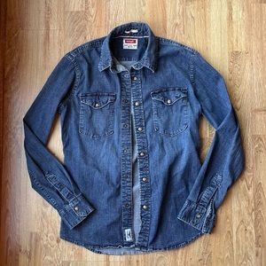 Wrangler Denim Jacket Shirt Top Small